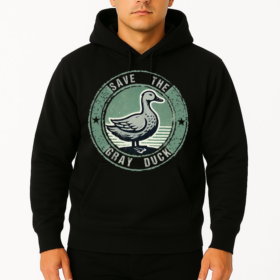 Save The Gray Duck Hoodie