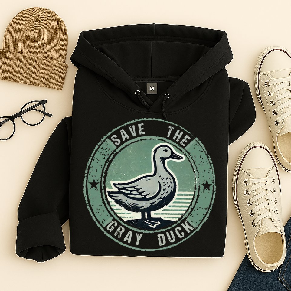 Save The Gray Duck Hoodie