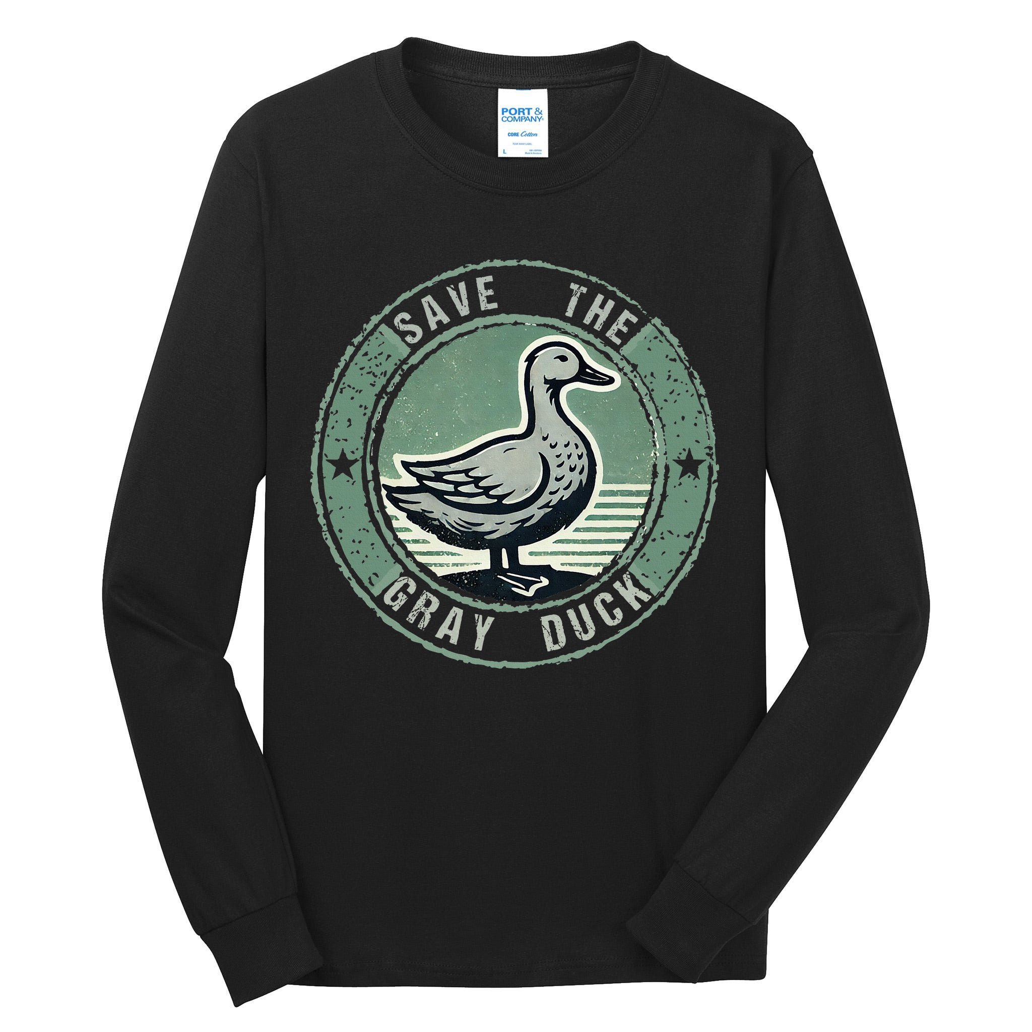 Save The Gray Duck Tall Long Sleeve T-Shirt
