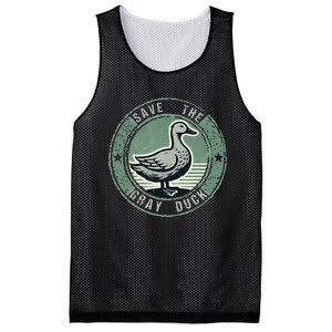 Save The Gray Duck Mesh Reversible Basketball Jersey Tank