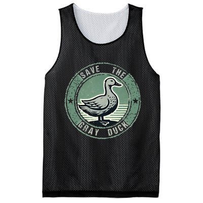 Save The Gray Duck Mesh Reversible Basketball Jersey Tank
