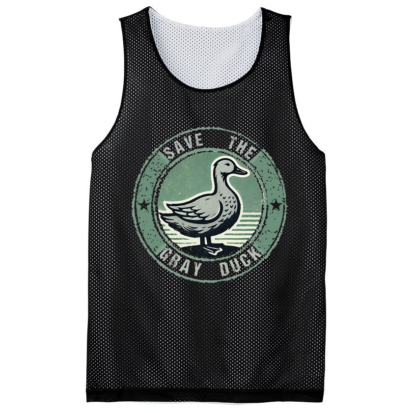 Save The Gray Duck Mesh Reversible Basketball Jersey Tank