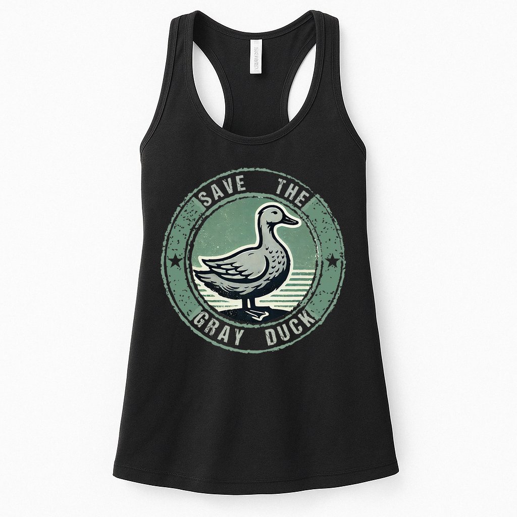 Save The Gray Duck Womens Tank Top
