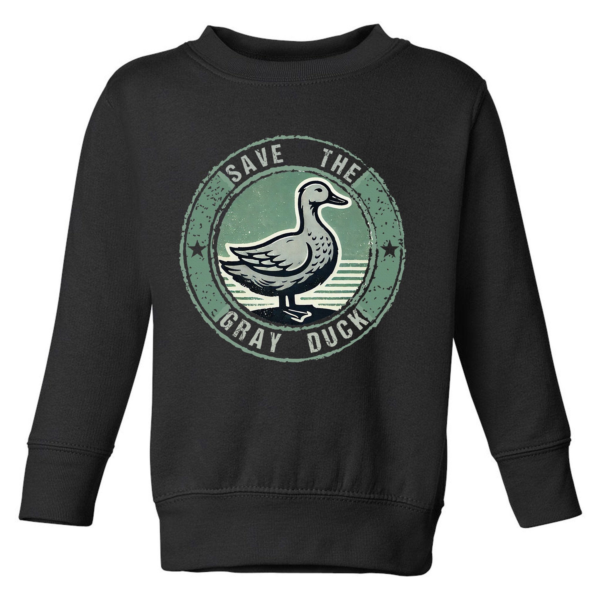 Save The Gray Duck Toddler Sweatshirt
