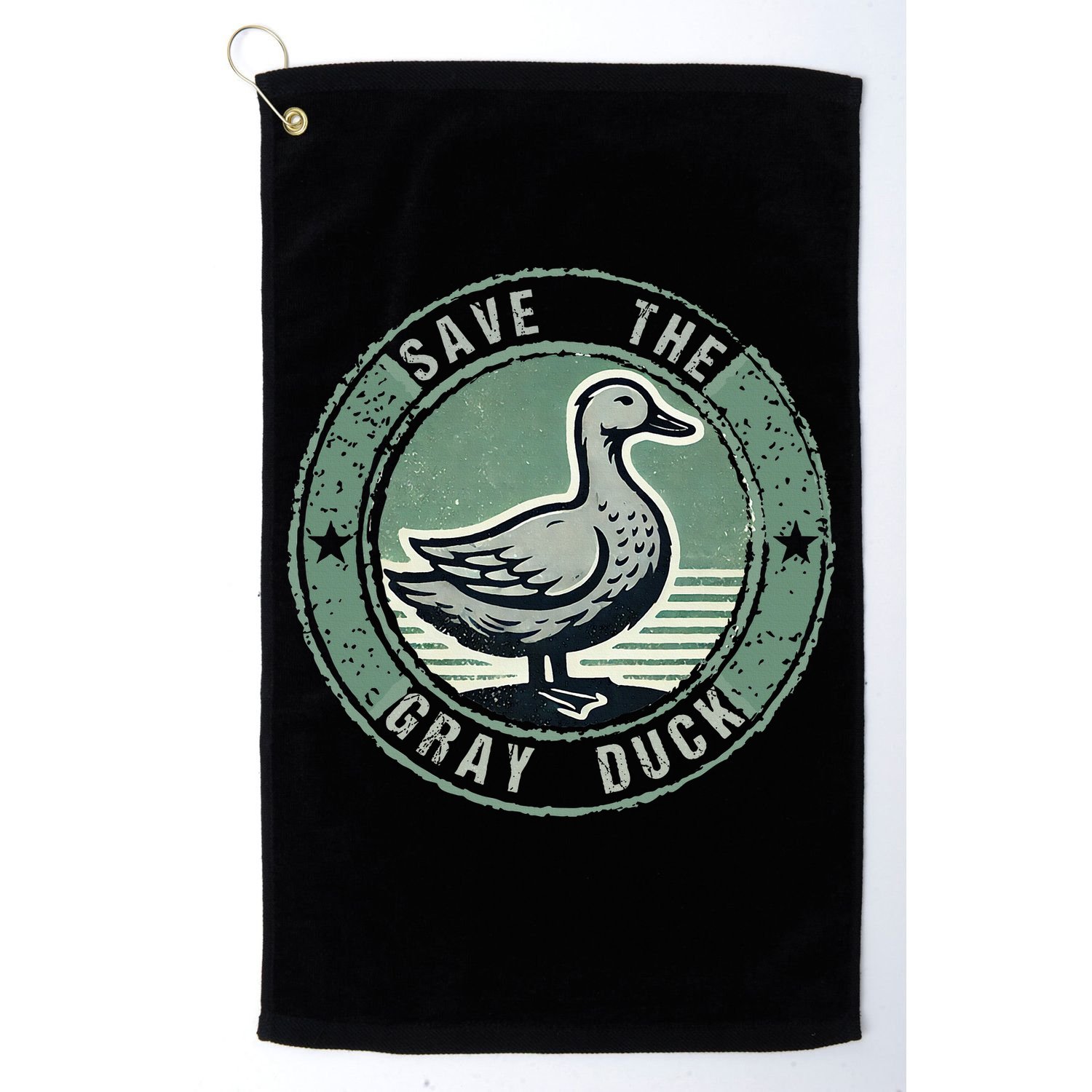 Save The Gray Duck Golf Towel