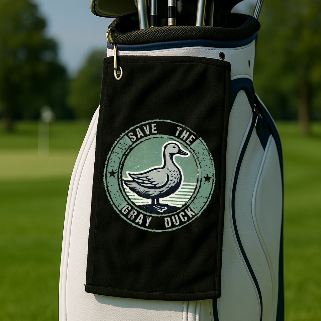 Save The Gray Duck Golf Towel