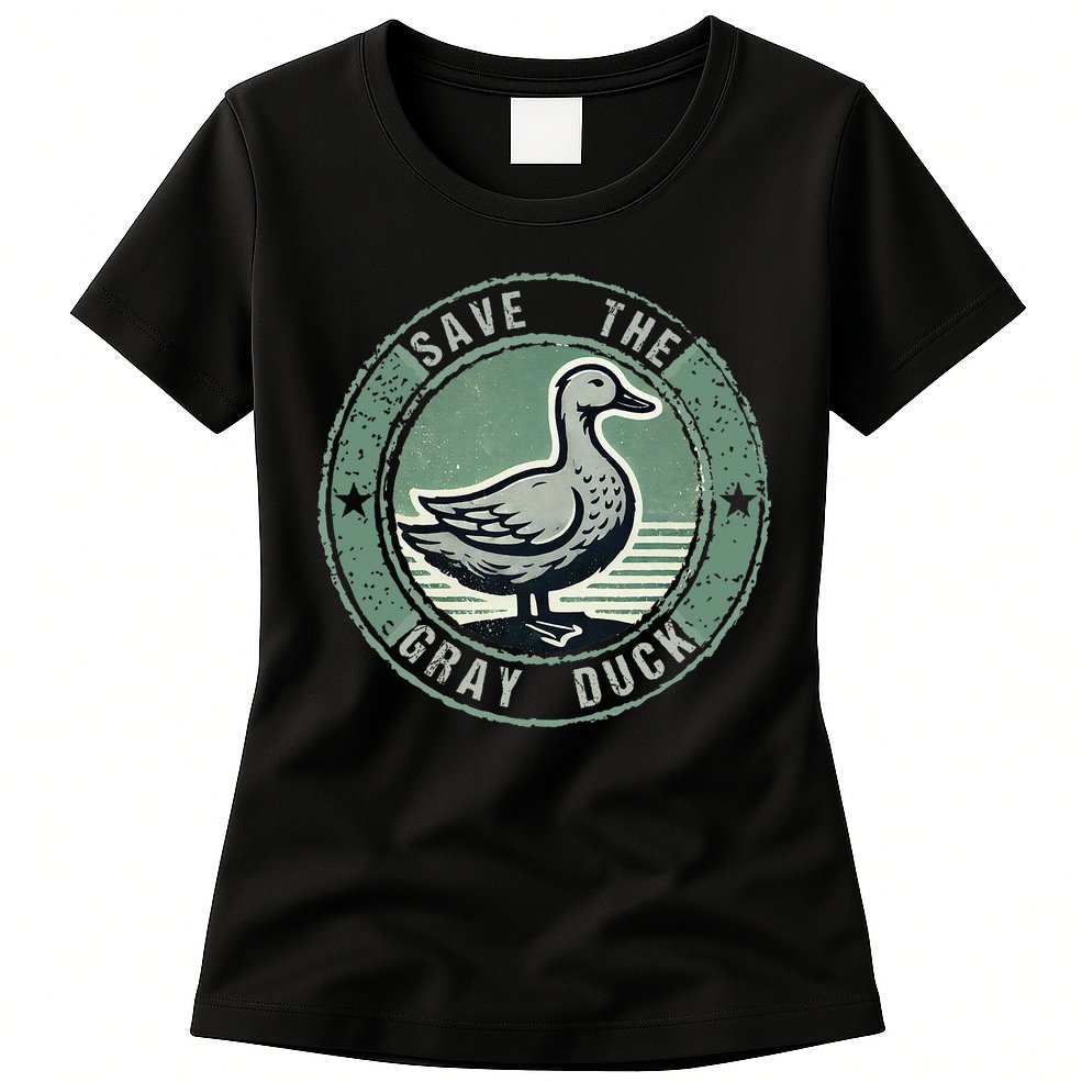 Save The Gray Duck Womens T-Shirt