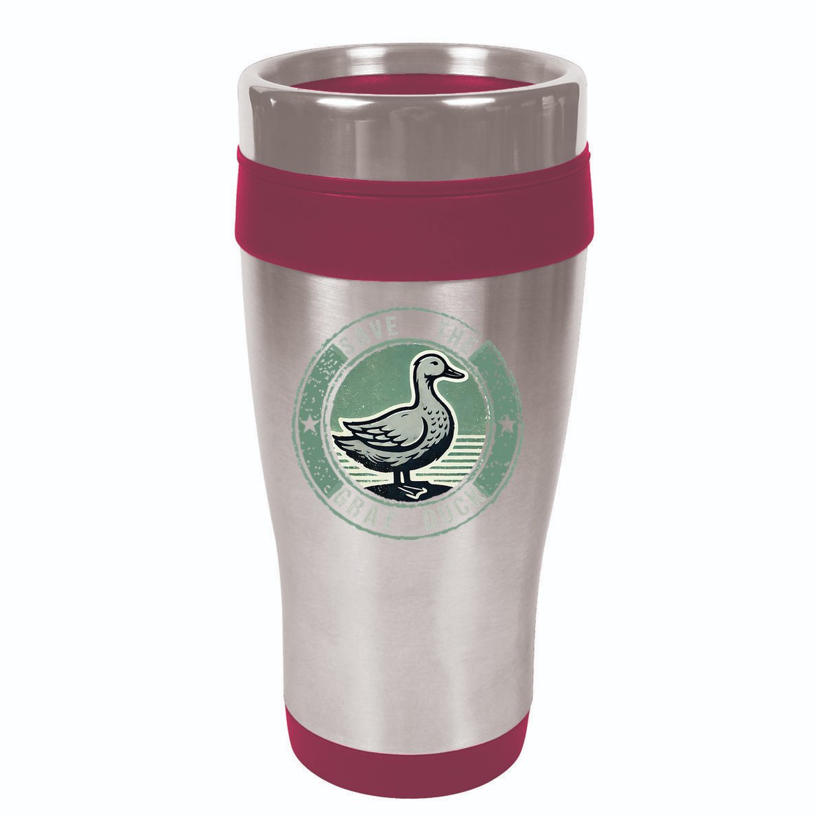 Save The Gray Duck 16oz Travel Tumbler