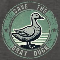 Save The Gray Duck Vector Backpack