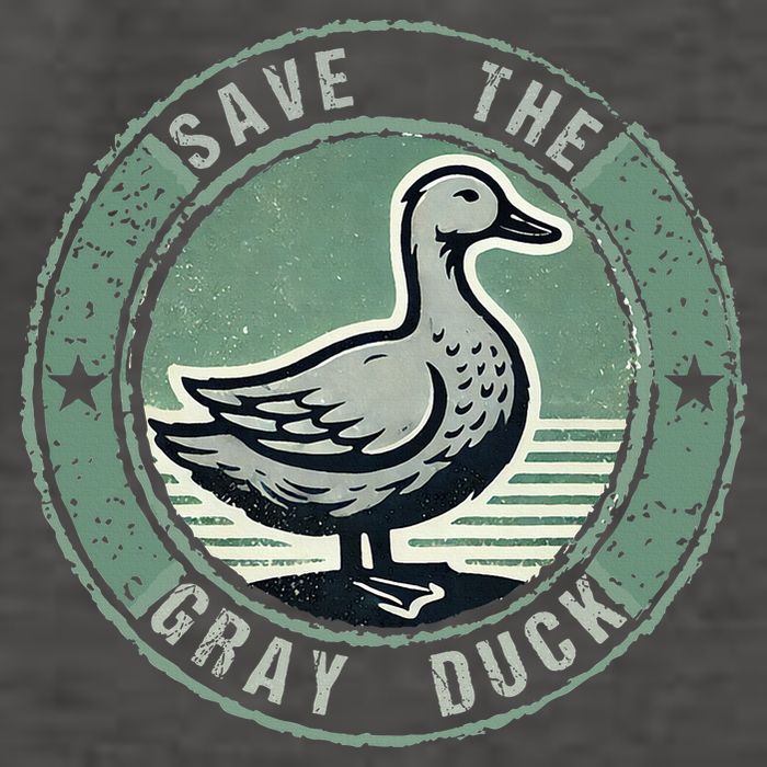 Save The Gray Duck Vector Backpack