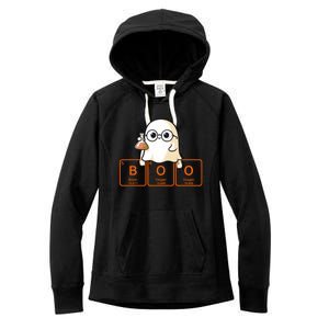 Science Teacher Ghost Halloween Chemistry Boo Elets Gift Women's Fleece Hoodie