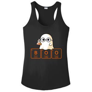 Science Teacher Ghost Halloween Chemistry Boo Elets Gift Ladies PosiCharge Competitor Racerback Tank