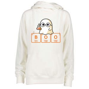 Science Teacher Ghost Halloween Chemistry Boo Elets Gift Womens Funnel Neck Pullover Hood