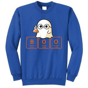 Science Teacher Ghost Halloween Chemistry Boo Elets Gift Tall Sweatshirt