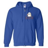 Science Teacher Ghost Halloween Chemistry Boo Elets Gift Full Zip Hoodie