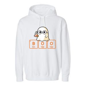 Science Teacher Ghost Halloween Chemistry Boo Elets Gift Garment-Dyed Fleece Hoodie