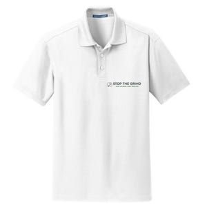 Stop The Grind. Start Your Life Premium Dry Zone Grid Polo