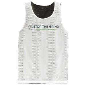 Stop The Grind. Start Your Life Premium Mesh Reversible Basketball Jersey Tank