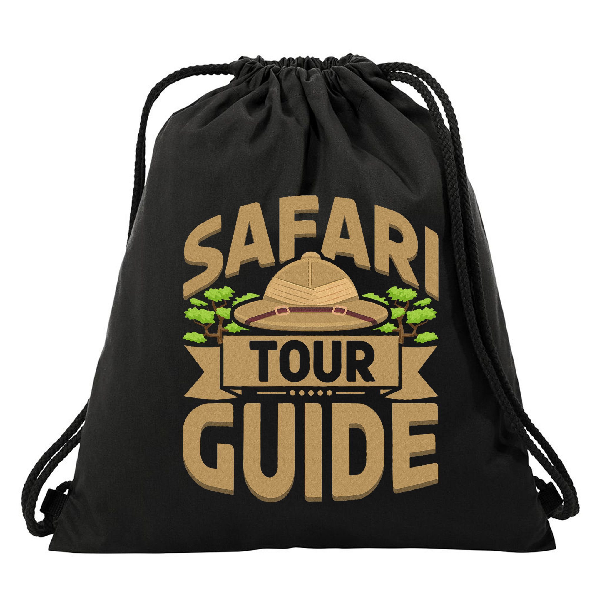 Safari Tour Guide Costume Africa Zoo Outfit Safari Tour Drawstring Bag