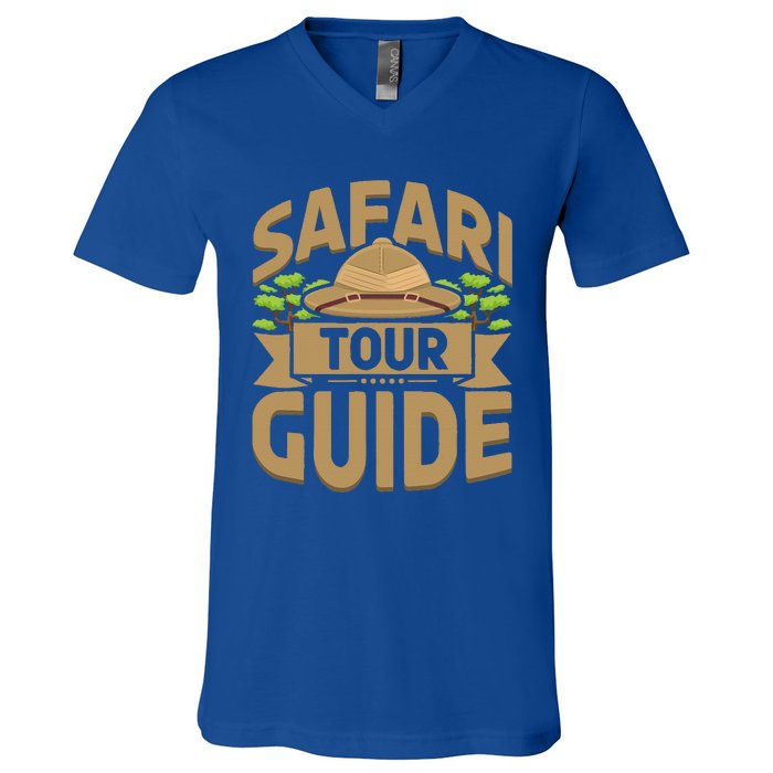 Safari Tour Guide Costume Africa Zoo Outfit Safari Tour V-Neck T-Shirt