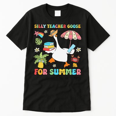 Silly Teacher Goose On The Loose Summer Tall T-Shirt