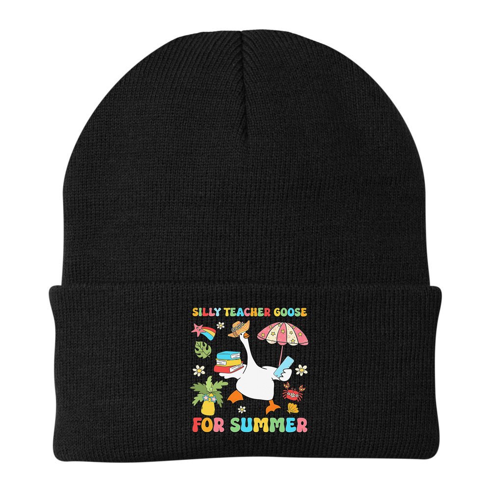 Silly Teacher Goose On The Loose Summer Beanie