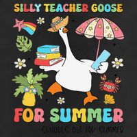 Silly Teacher Goose On The Loose Summer Beanie