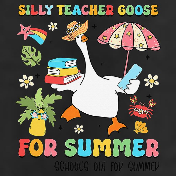 Silly Teacher Goose On The Loose Summer Beanie