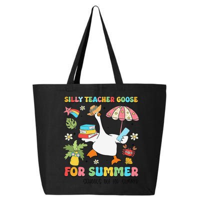 Silly Teacher Goose On The Loose Summer 25L Jumbo Tote