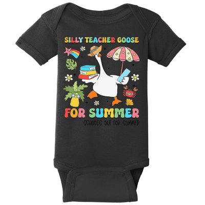 Silly Teacher Goose On The Loose Summer Baby Bodysuit