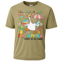 Silly Teacher Goose On The Loose Summer Cooling Performance Crew T-Shirt