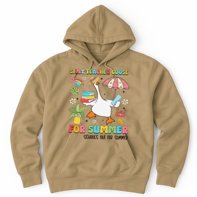 Silly Teacher Goose On The Loose Summer Hoodie