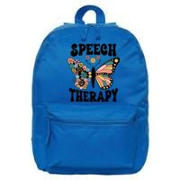 Speech Therapy Groovy Retro Therapist Squad Gift 16 in Basic Backpack