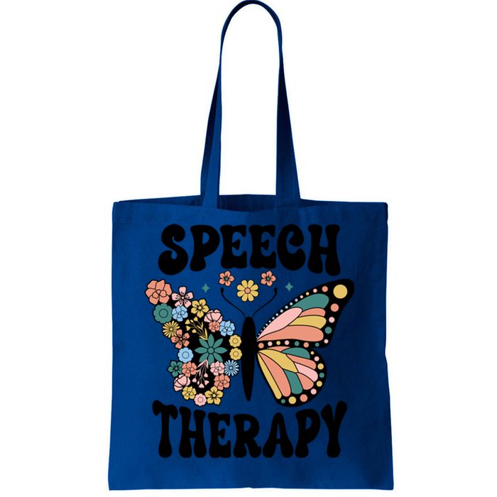 Speech Therapy Groovy Retro Therapist Squad Gift Tote Bag