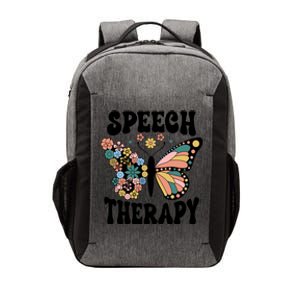 Speech Therapy Groovy Retro Therapist Squad Gift Vector Backpack