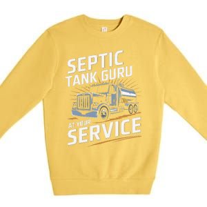 Septic Tank Guru At Your Service Septic Tank Installer Premium Crewneck Sweatshirt