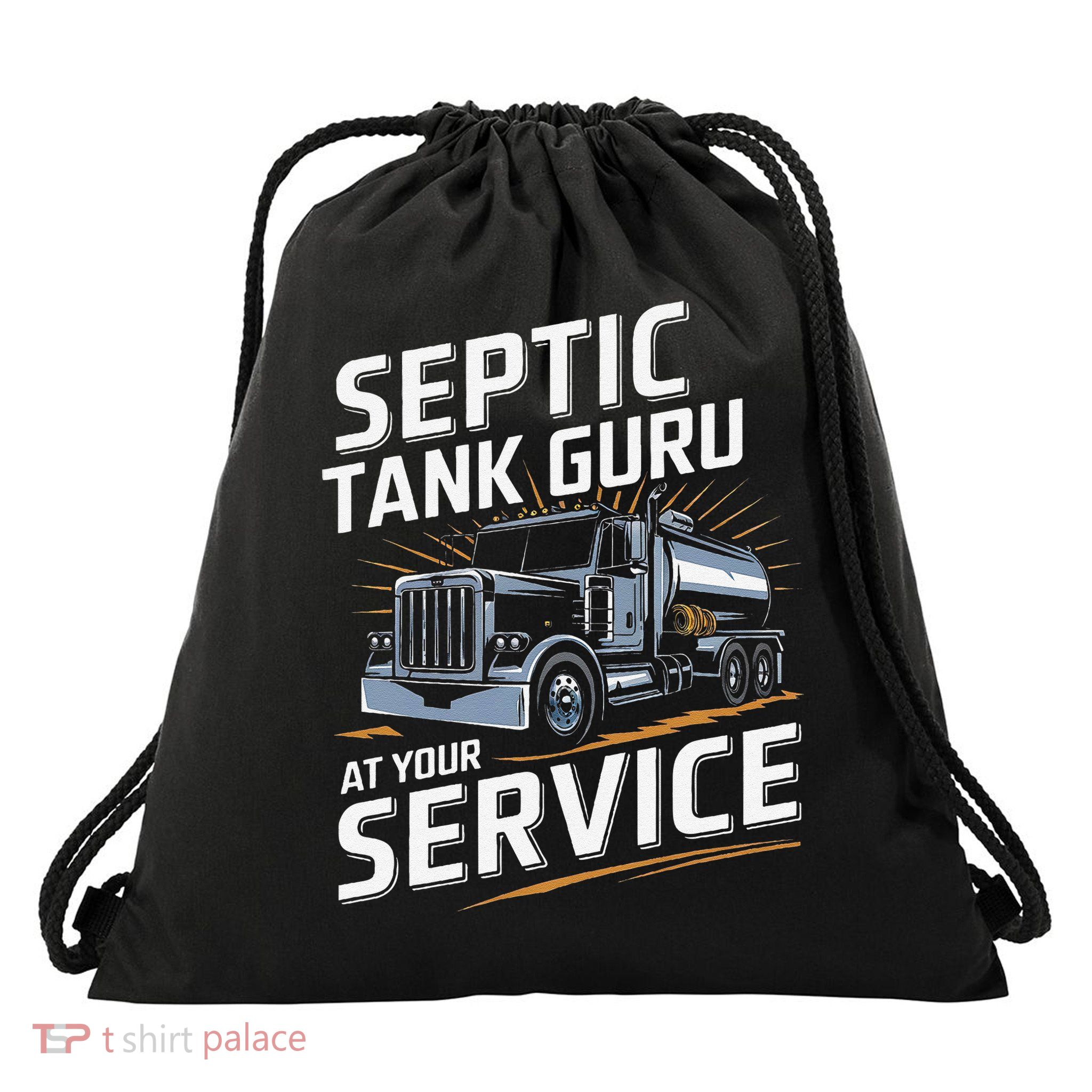 Septic Tank Guru At Your Service Septic Tank Installer Drawstring Bag