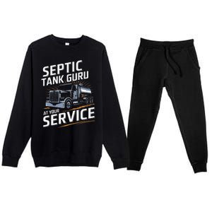 Septic Tank Guru At Your Service Septic Tank Installer Premium Crewneck Sweatsuit Set