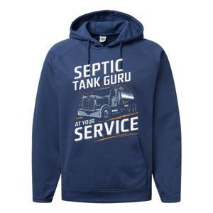 Septic Tank Guru At Your Service Septic Tank Installer Performance Fleece Hoodie