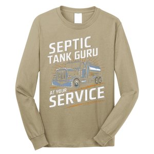 Septic Tank Guru At Your Service Septic Tank Installer Long Sleeve Shirt