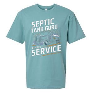 Septic Tank Guru At Your Service Septic Tank Installer Sueded Cloud Jersey T-Shirt