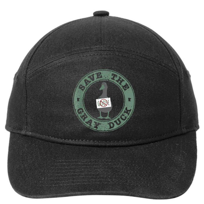 Save The Gray Duck 7-Panel Snapback Hat