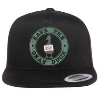 Save The Gray Duck Flat Bill Trucker Hat