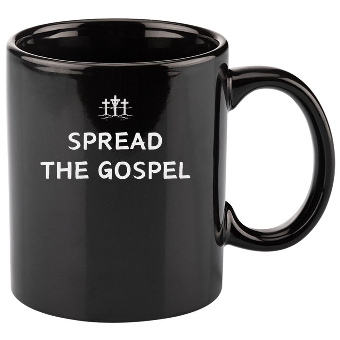 Spread The Gospel Jesus Is King Christian Cross 11oz C Handle Ceramic Mug