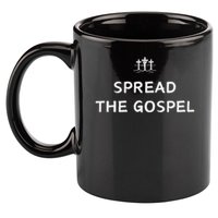 Spread The Gospel Jesus Is King Christian Cross 11oz C Handle Ceramic Mug