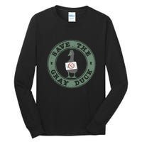 Save The Gray Duck Tall Long Sleeve T-Shirt