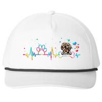 Shih Tzu Heartbeat Funny Tie Dye Dog Lovers Snapback Five-Panel Rope Hat