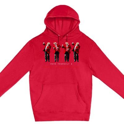 Santa Trump Have Yourself A Merry Maga Xmas Premium Pullover Hoodie