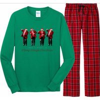 Santa Trump Have Yourself A Merry Maga Xmas Long Sleeve Pajama Set