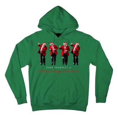 Santa Trump Have Yourself A Merry Maga Xmas Tall Hoodie